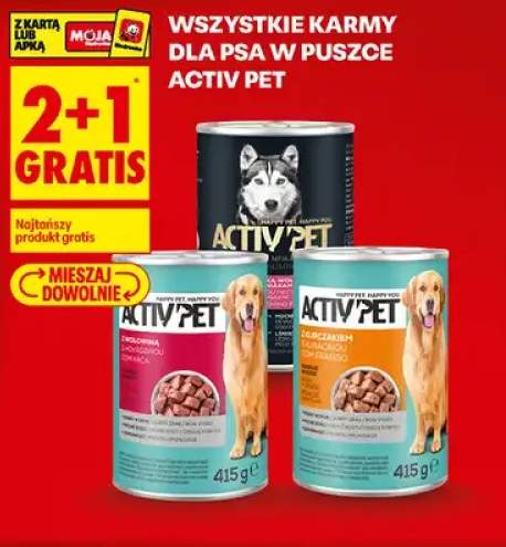 Karma dla psa w puszce Activ'Pet z wołowiną kawałki w sosie