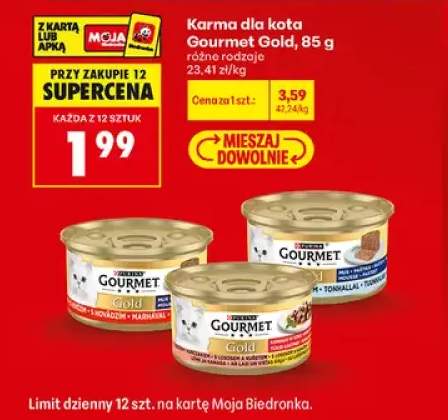 Karma dla kota Gourmet Gold mus z wołowiną