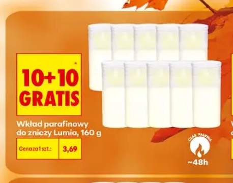 Wkład parafinowy do zniczy Lumia