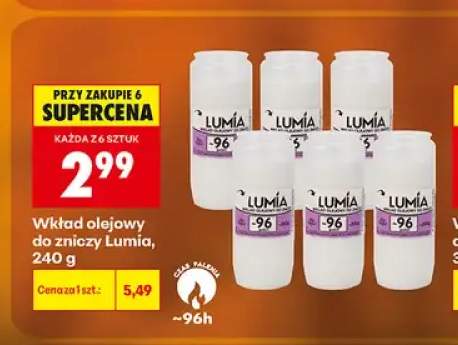 Wkład olejowy do zniczy Lumia