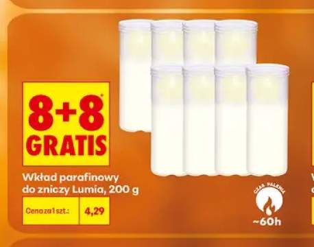 Wkład parafinowy do zniczy Lumia