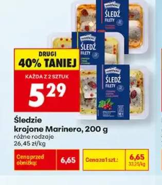 Śledzie krojone Marinero z suszonymi pomidorami
