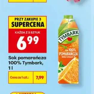 Sok pomarańcza 100% Tymbark