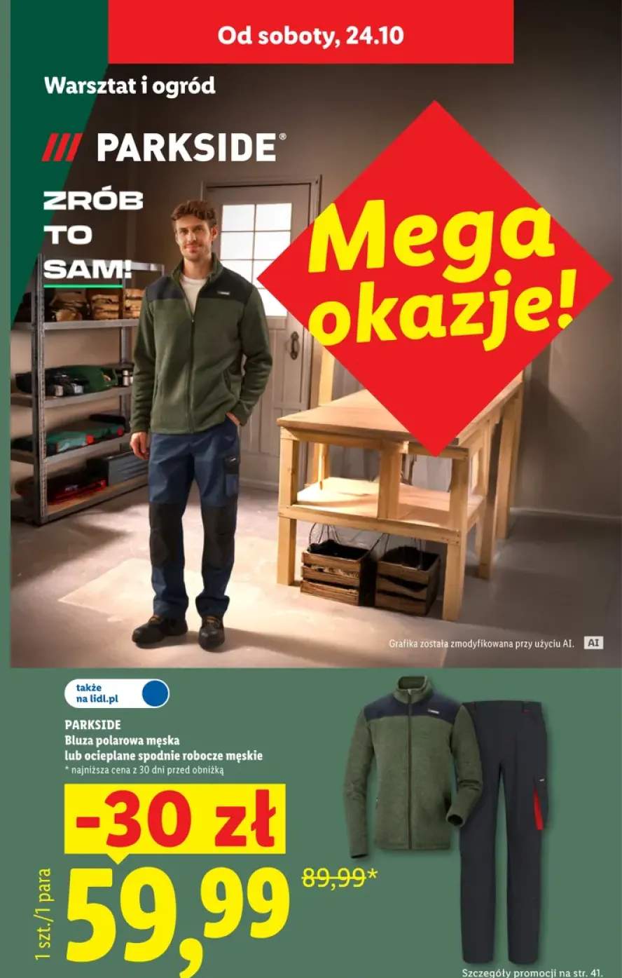 Bluza polarowa męska Parkside +1 wariant