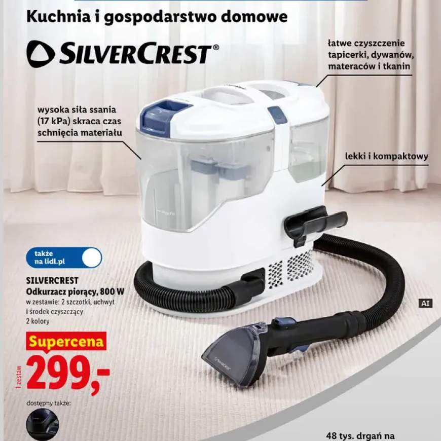 Odkurzacz piorący Silvercrest