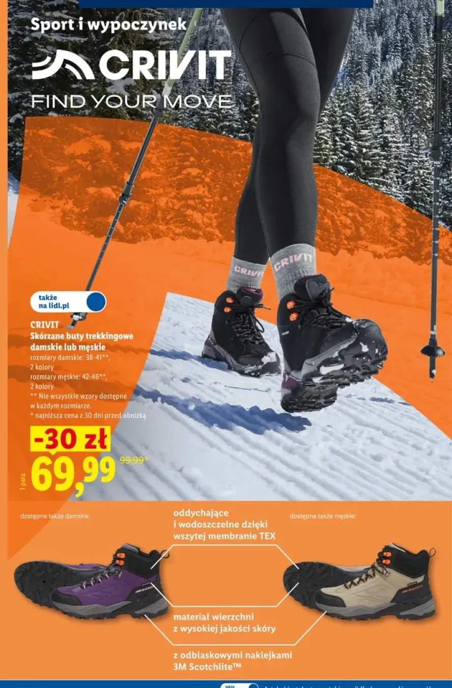 Skórzane buty trekkingowe damskie Crivit +1 wariant