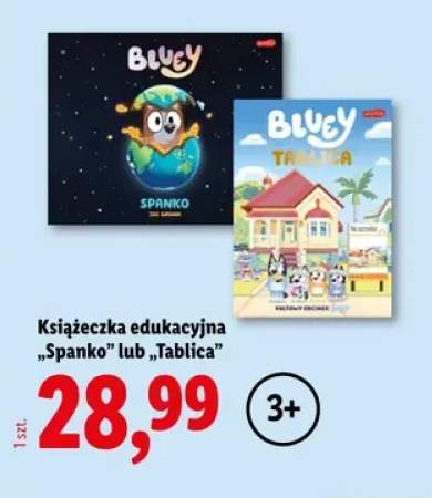 Książeczka edukacyjna Spanko Bluey +1 wariant