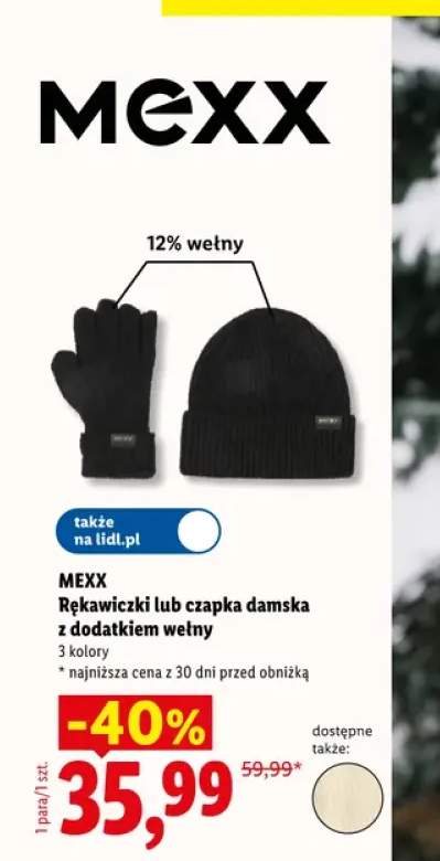 Rękawiczki damskie z dodatkiem wełny Mexx +1 wariant