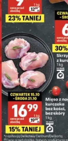 Mięso z nogi kurczaka bez kości bez skóry