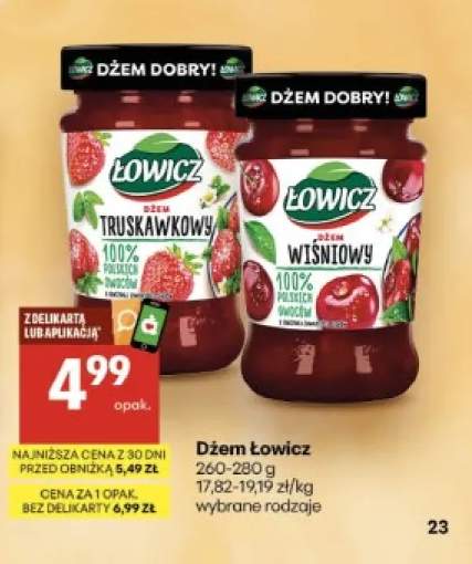 Dżem Łowicz truskawkowy +1 wariant