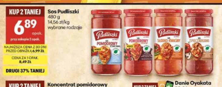 Sos Pudliszki pomidorowy pikantny +3 warianty