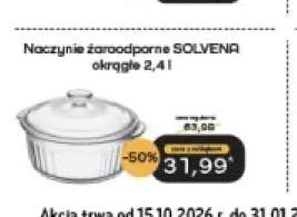 Naczynie żaroodporne Solvena okrągłe 2,4 l Galicja