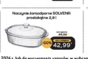Naczynie żaroodporne Solvena prostokątne 2,8 l Galicja