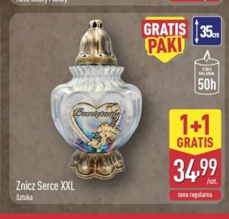 Znicz serce Xxl
