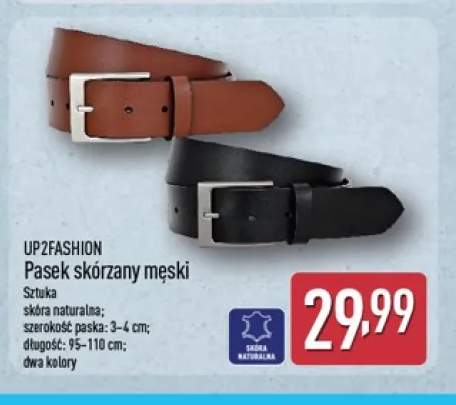 Pasek skórzany męski Up2fashion