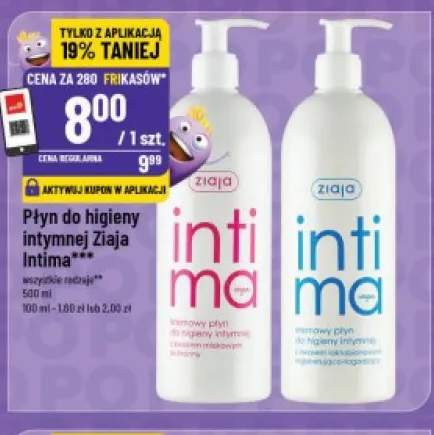 Płyn do higieny intymnej Ziaja Intima z kwasem mlekowym ochronny +1 wariant