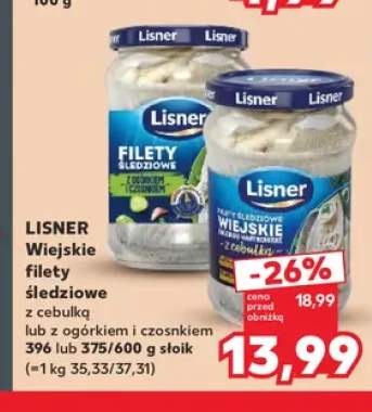 Wiejskie filety śledziowe z cebulką Lisner +1 wariant