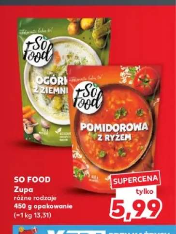 Zupa pomidorowa z ryżem So Food +1 wariant