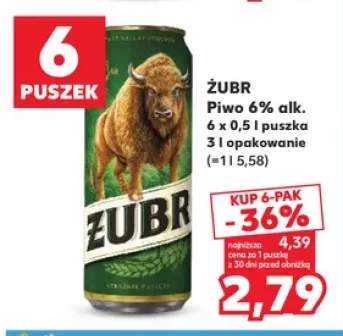 Piwo Żubr 6-pak