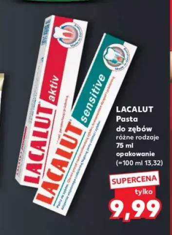 Pasta do zębów Lacalut aktiv +1 wariant