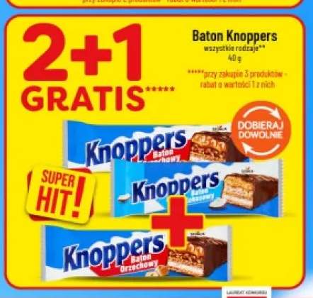 Baton Knoppers orzechowy +1 wariant