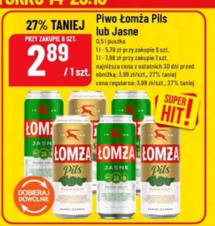 Piwo Łomża Pils +1 wariant