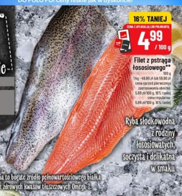 Filet z pstrąga łososiowego