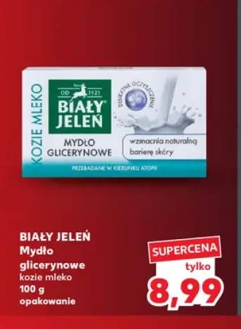 Mydło glicerynowe kozie mleko Biały Jeleń