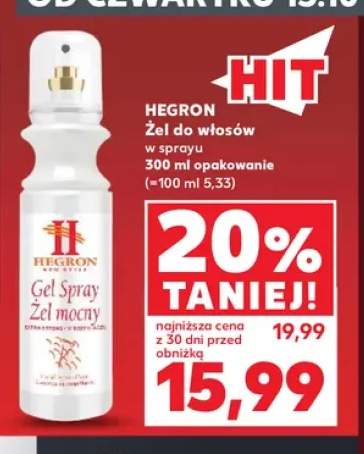 Żel do włosów w sprayu Hegron