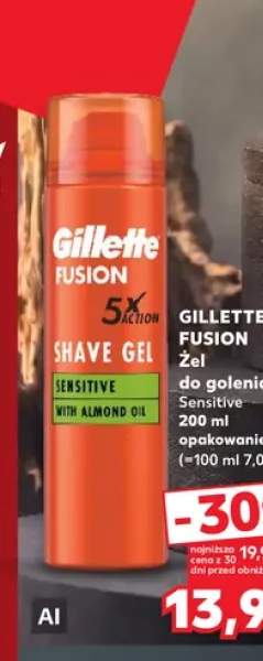 Żel do golenia Fusion Sensitive Gillette