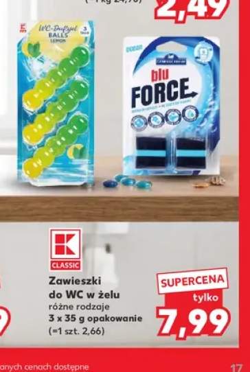 Zawieszki do WC w żelu K-Classic