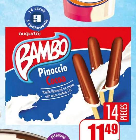 Lody Bambo Pinoccio 14-pak Augusto