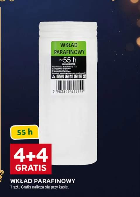 wkład parafinowy do znicza