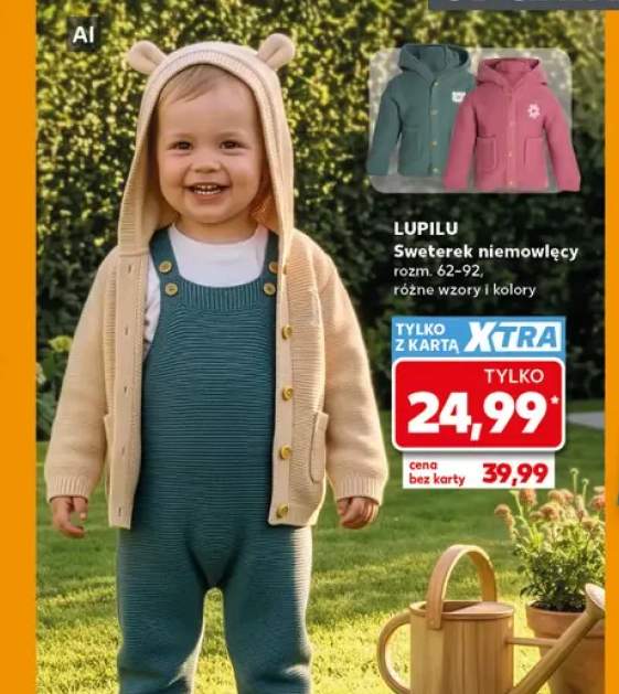Sweterek niemowlęcy rozm. 62-92 Lupilu