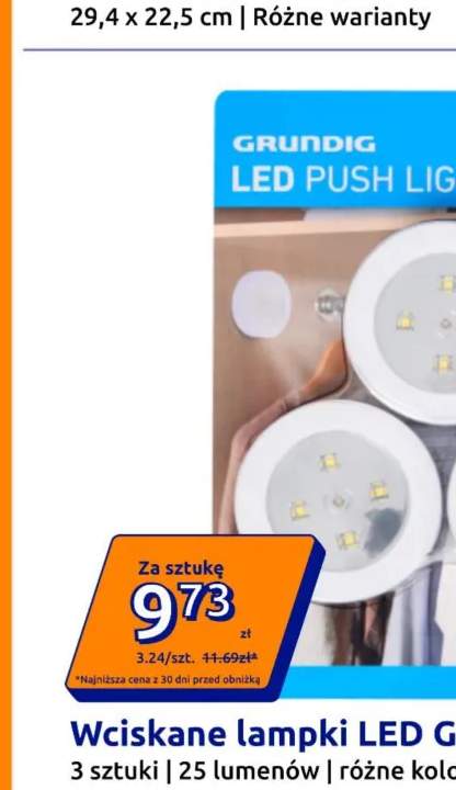 Wciskane lampki LED Grundig