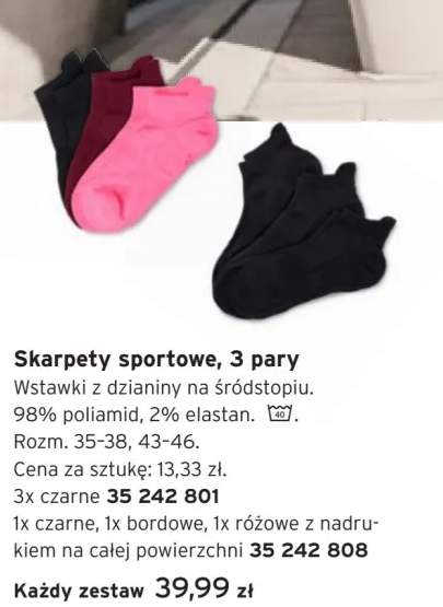 Skarpety sportowe 3-pak