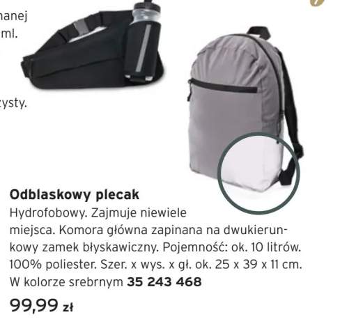 Odblaskowy plecak