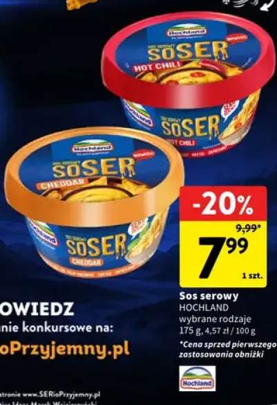 Sos serowy Hochland Cheddar +1 wariant