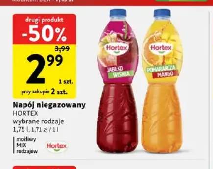 Napój niegazowany Hortex jabłko wiśnia +1 wariant