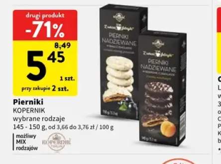 Pierniki nadziewane w czekoladzie Kopernik +1 wariant