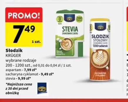 Słodzik Krüger aspartam +2 warianty