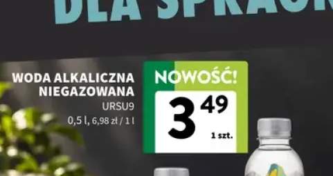 Woda niegazowana alkaliczna URSU9