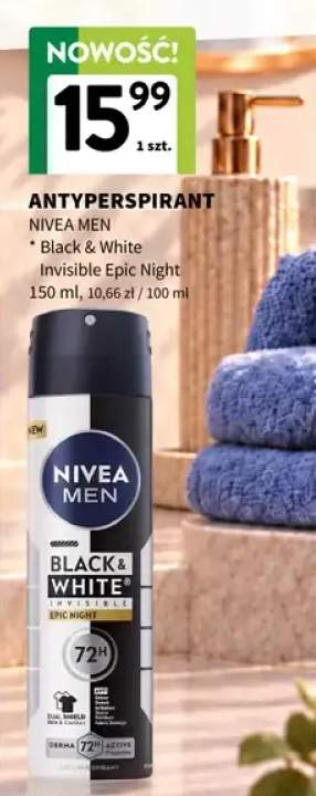 Antyperspirant Black & White Invisible Epic Night Nivea Men