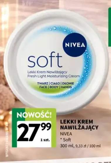 Lekki krem nawilżający Nivea Soft