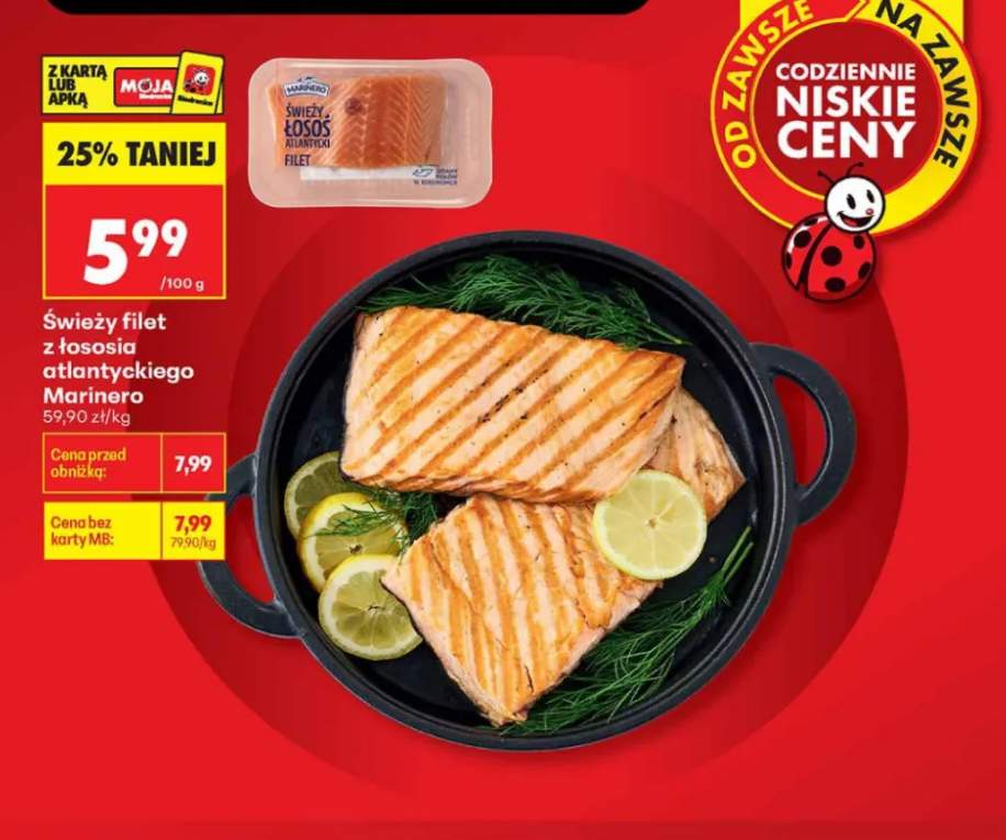 Świeży filet z łososia atlantyckiego Marinero