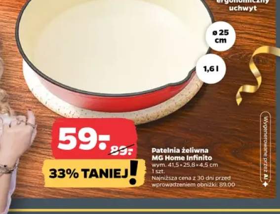 Patelnia żeliwna Mg Home Infinito