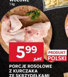Porcje rosołowe z kurczaka ze skrzydełkami
