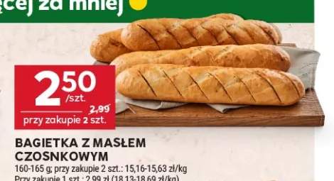 Bagietka z masłem czosnkowym