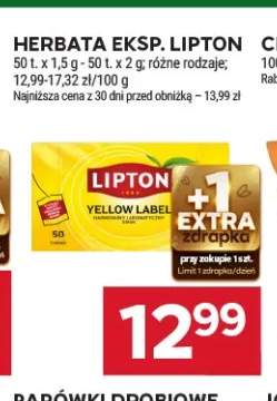 Herbata ekspresowa Lipton Yellow Label