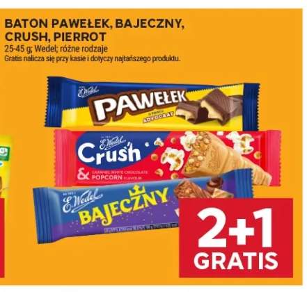 Baton Pawełek E.Wedel +3 warianty